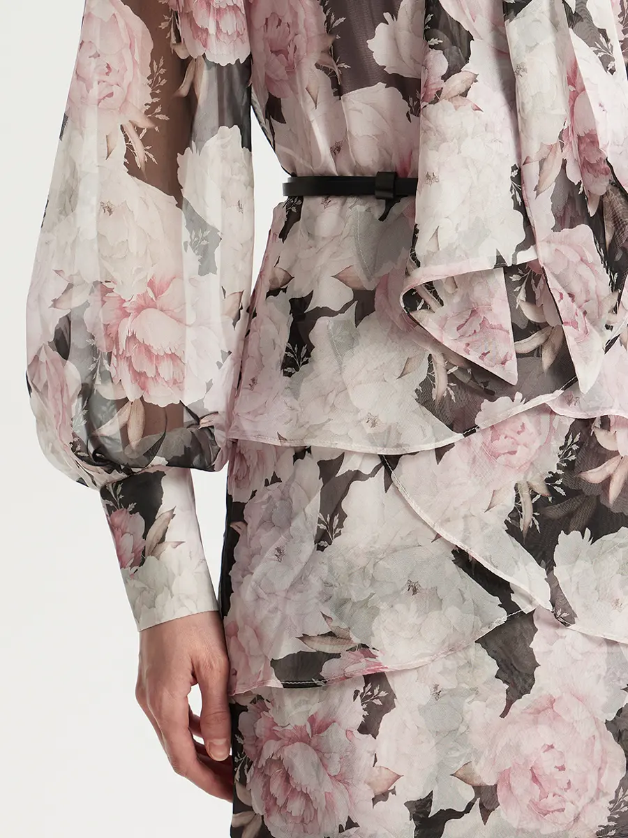 Платье с принтом