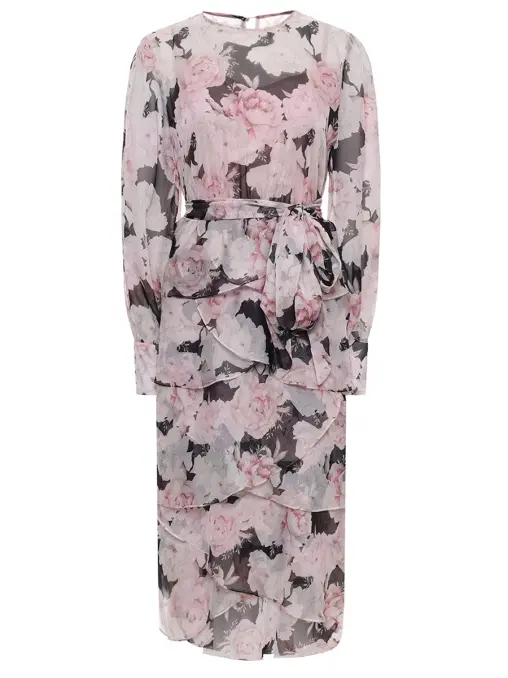 Платье с принтом EMILIA DELL'ORO