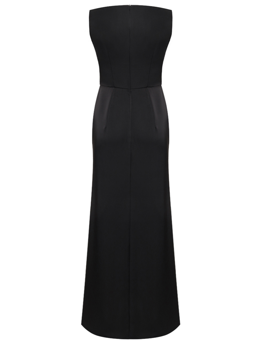 Платье однотонное