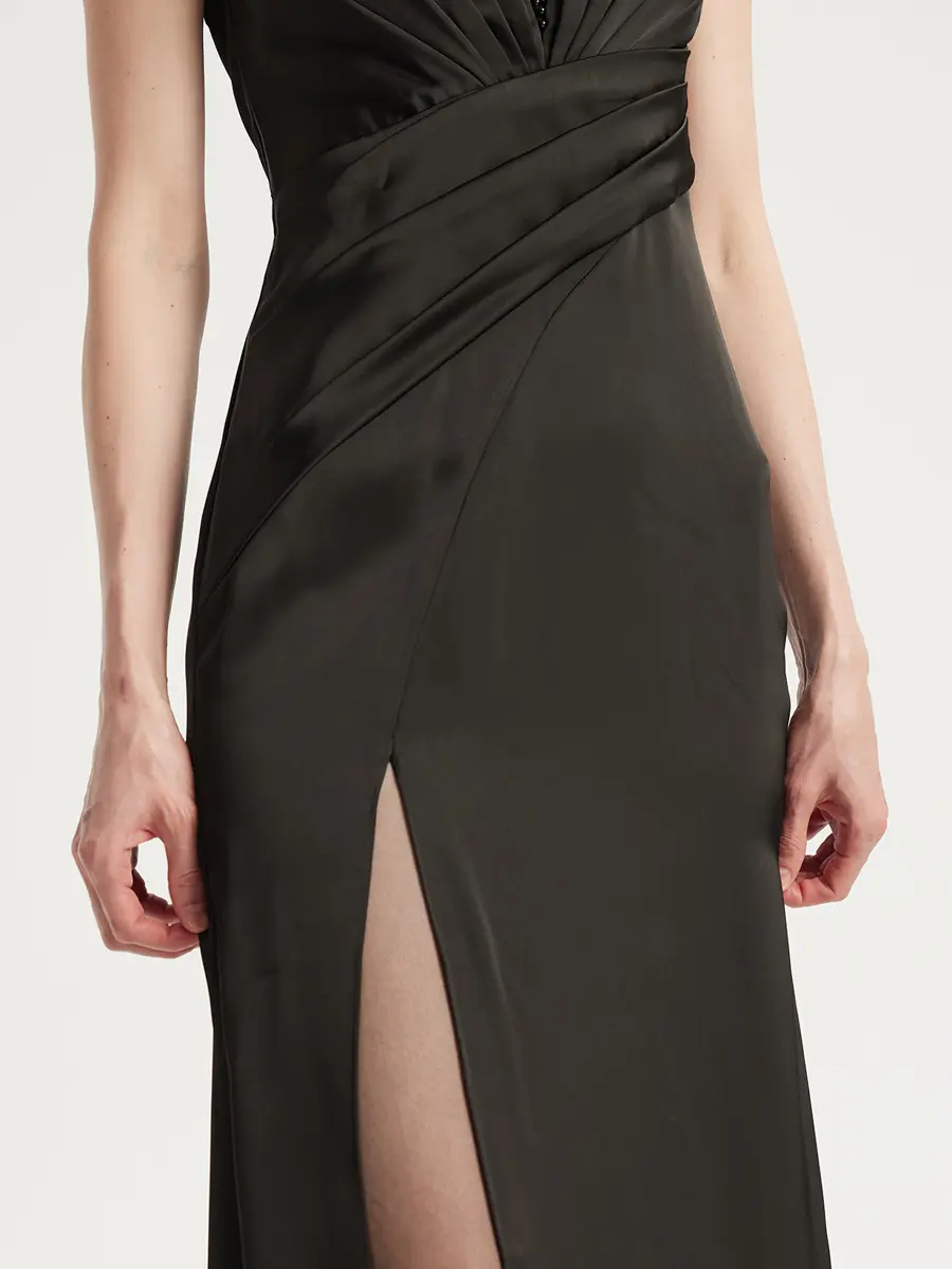 Платье однотонное