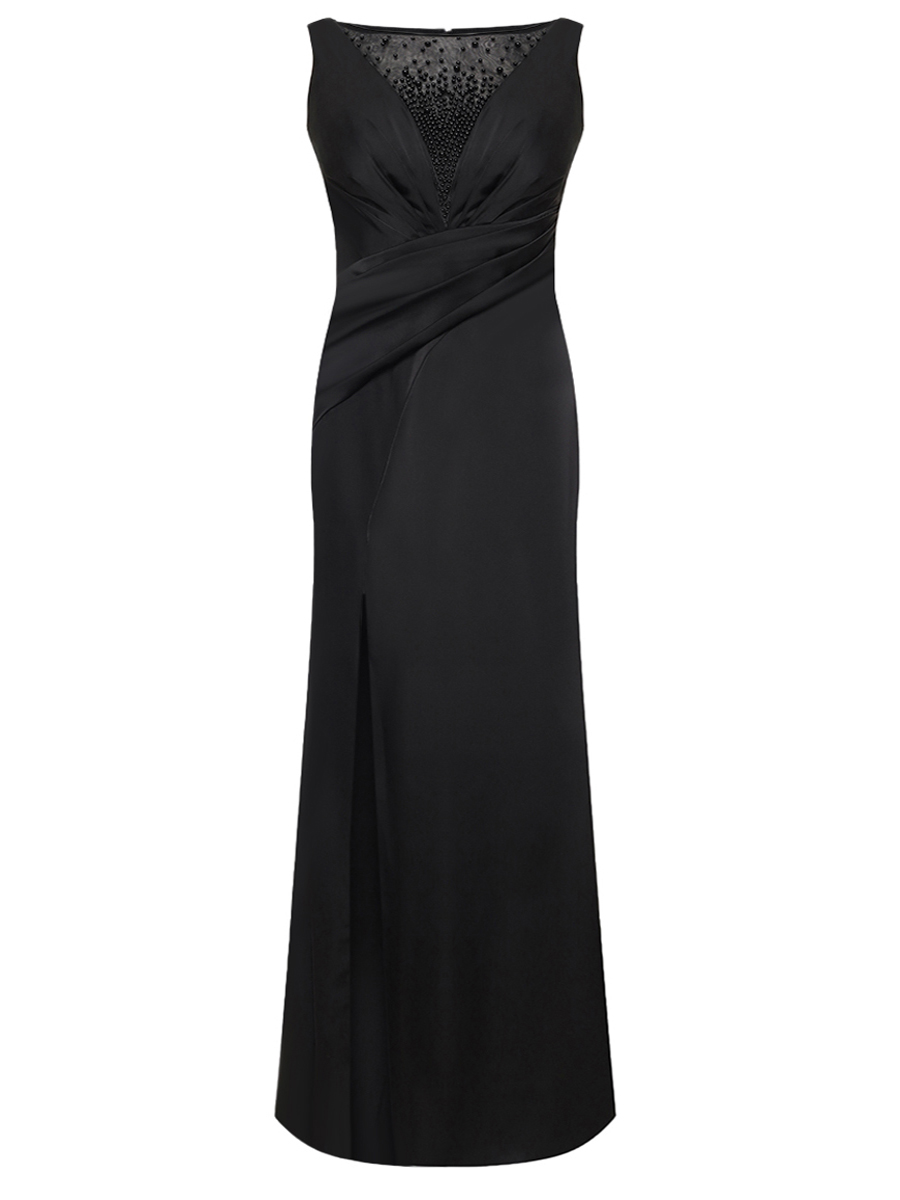 Платье однотонное