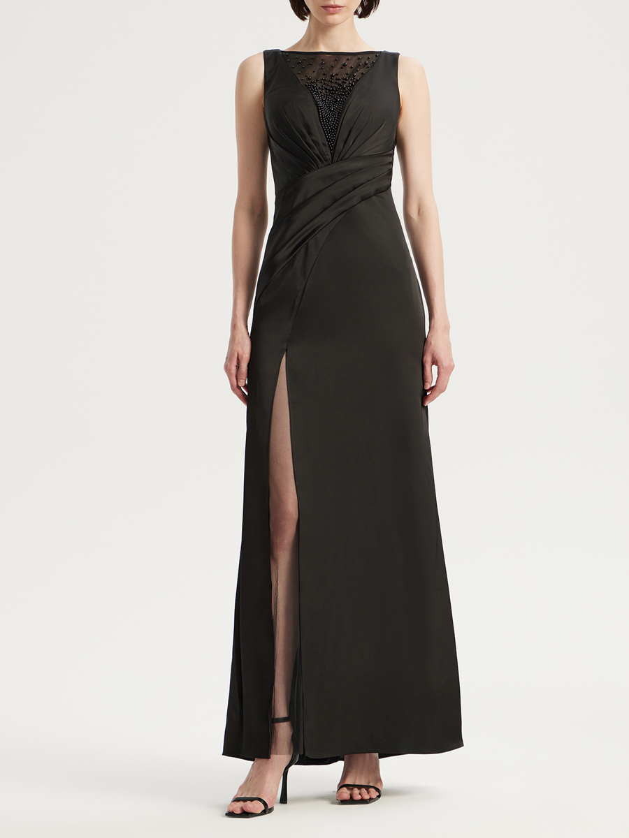 Платье однотонное