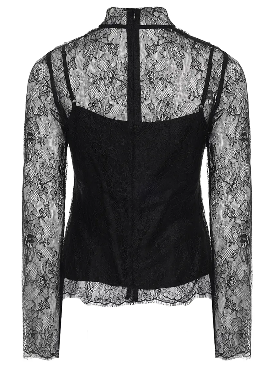 Блуза кружевная