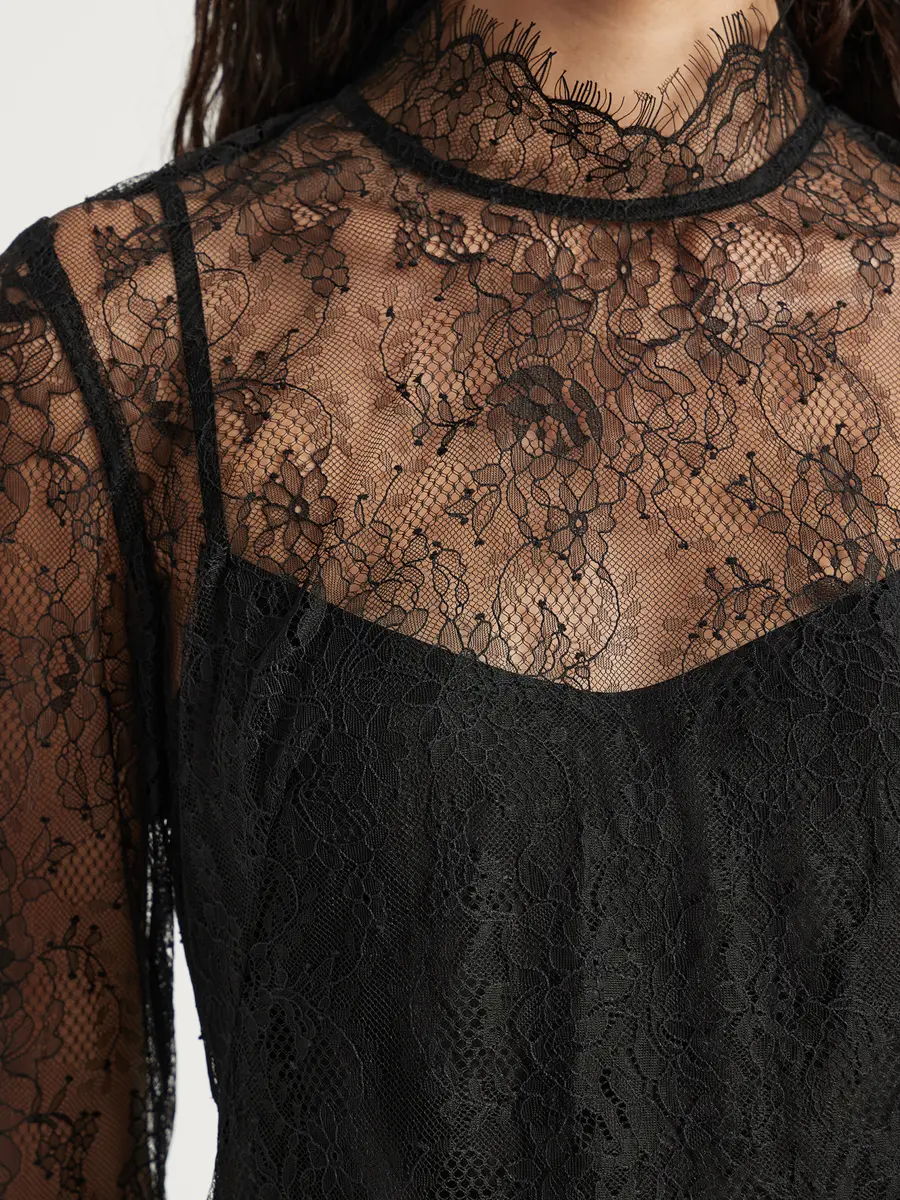 Блуза кружевная