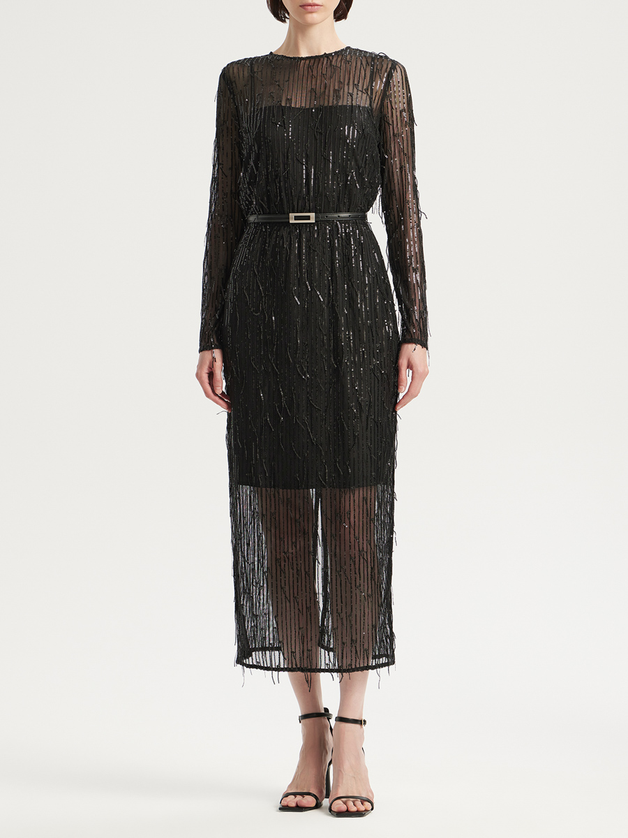 Платье с пайетками