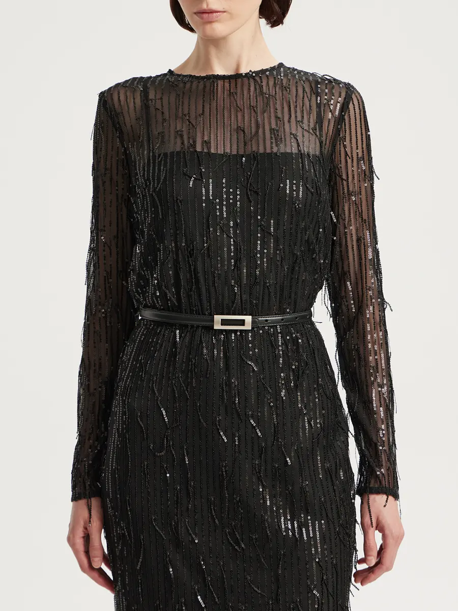 Платье с пайетками
