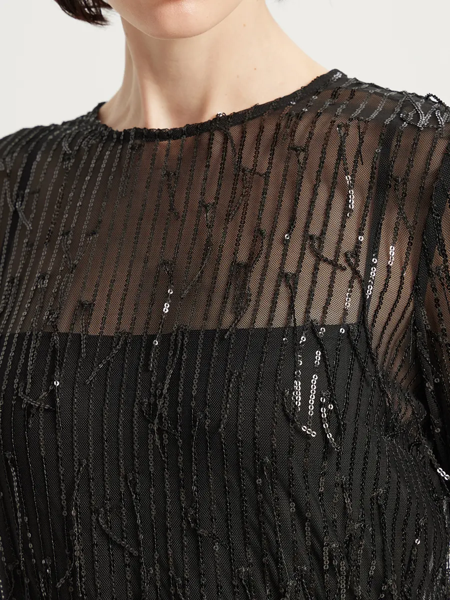 Платье с пайетками