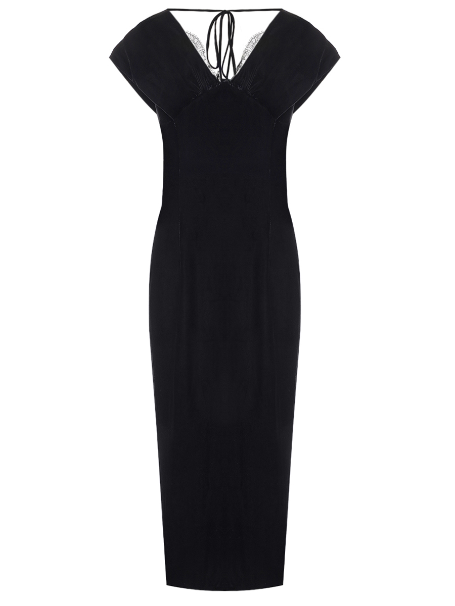 Платье бархатное