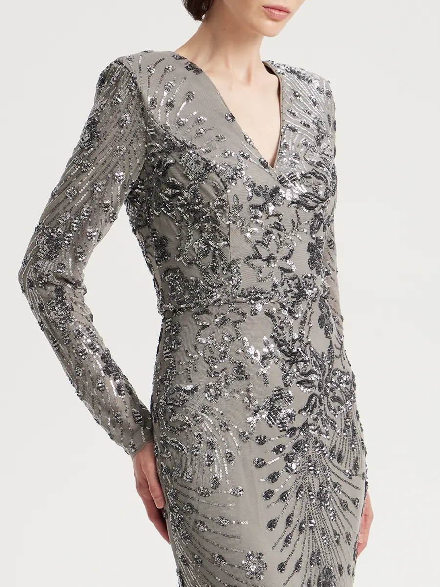 Платье с пайетками