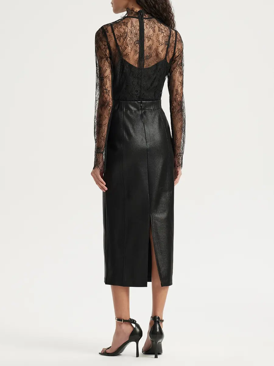 Юбка однотонная