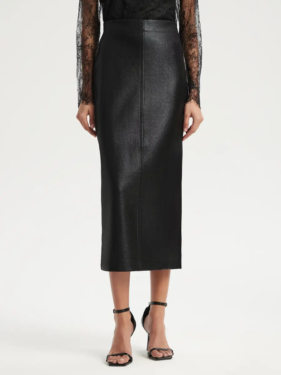 Юбка однотонная