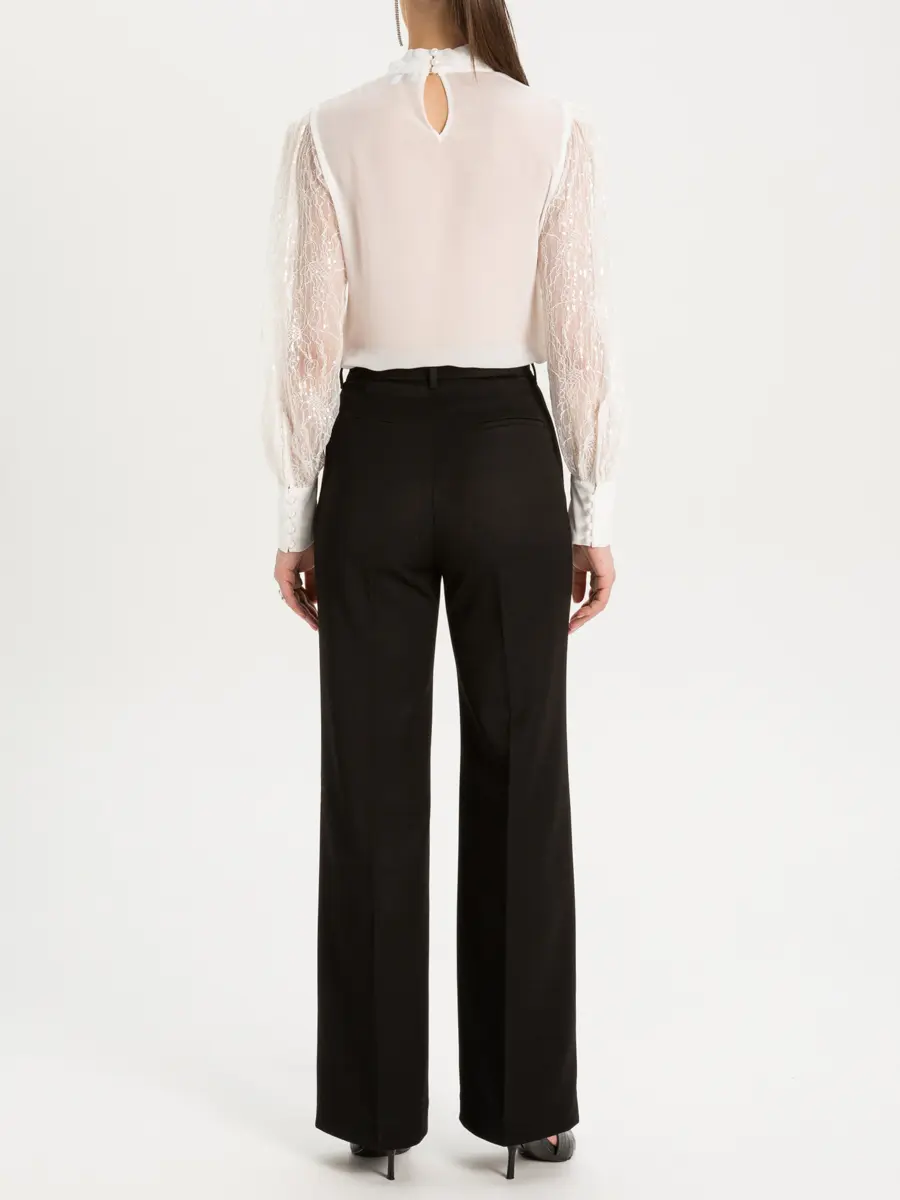 Брюки однотонные