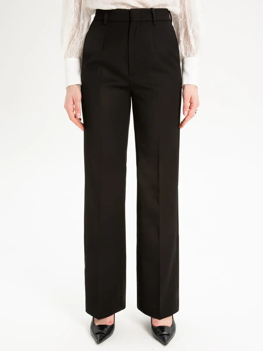 Брюки однотонные