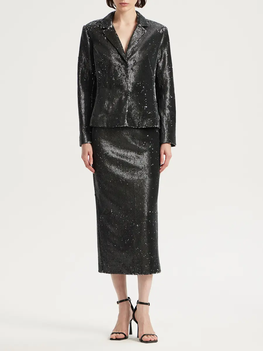 Юбка с пайетками