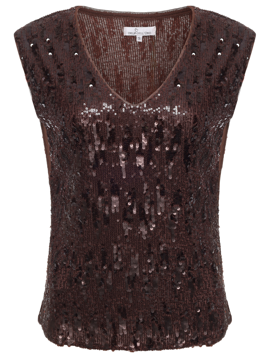 Топ с пайетками