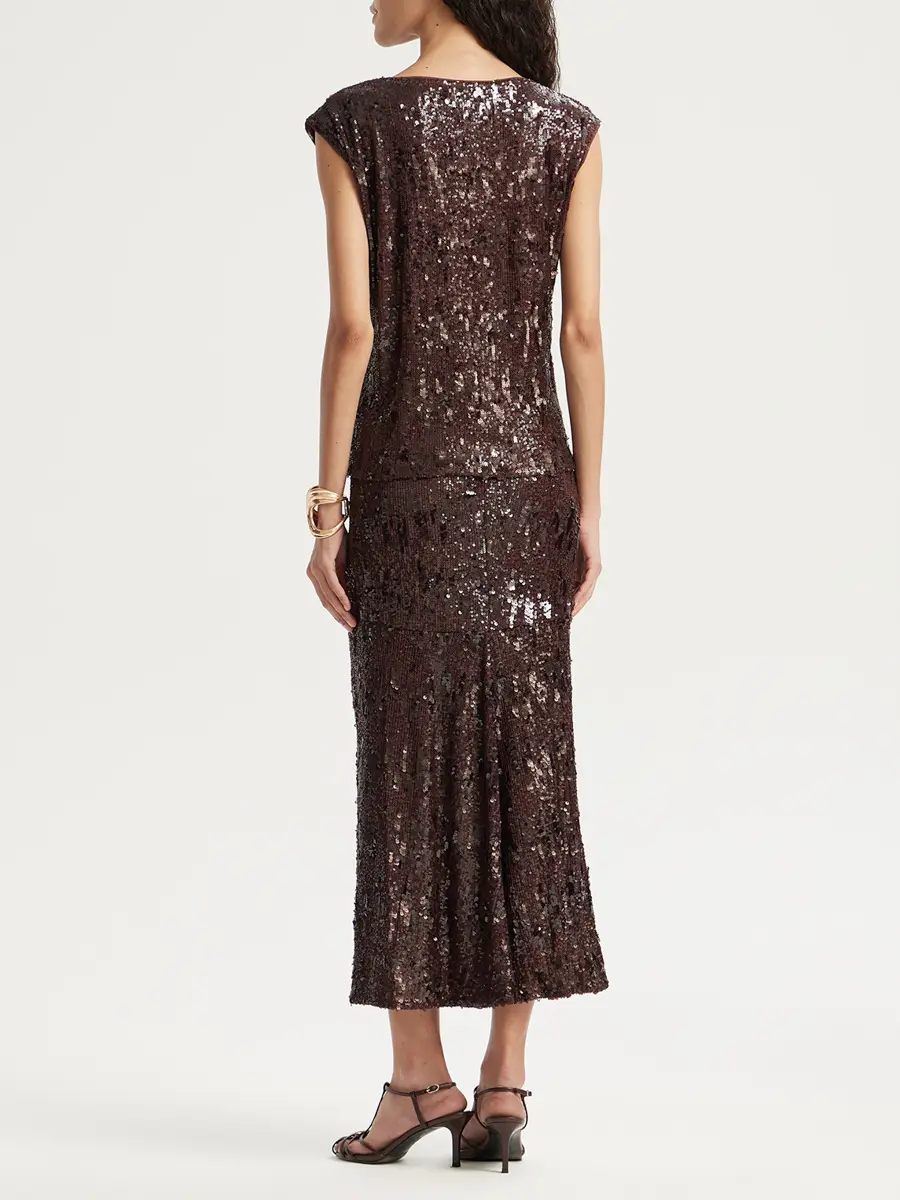 Юбка с пайетками