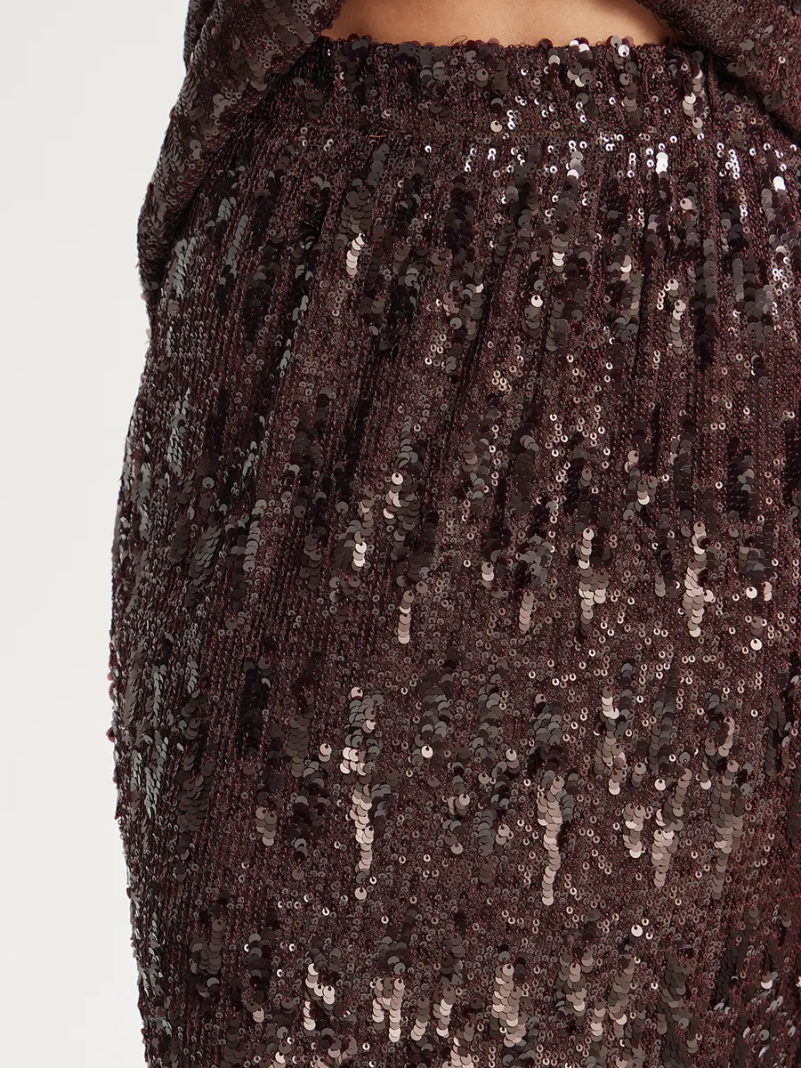 Юбка с пайетками