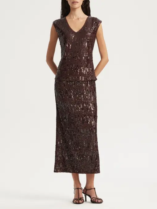 Юбка с пайетками EMILIA DELL'ORO