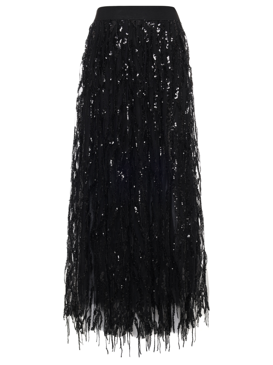 Юбка с пайетками