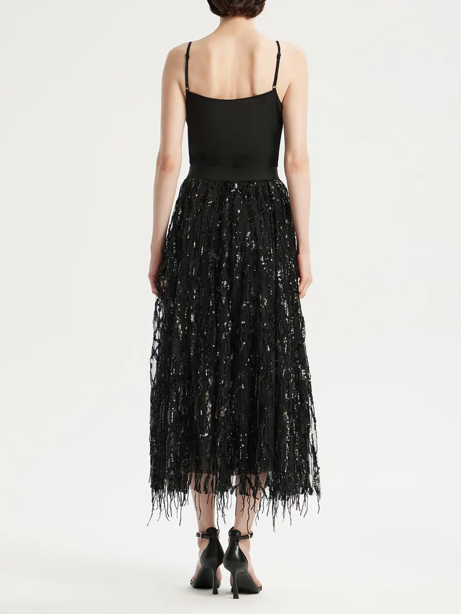 Юбка с пайетками