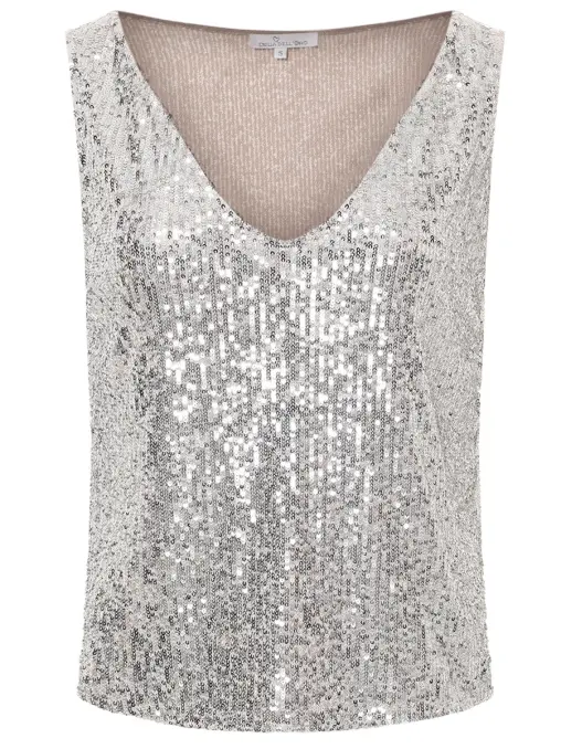 Топ с пайетками EMILIA DELL'ORO
