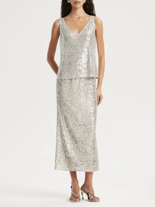 Топ с пайетками EMILIA DELL'ORO