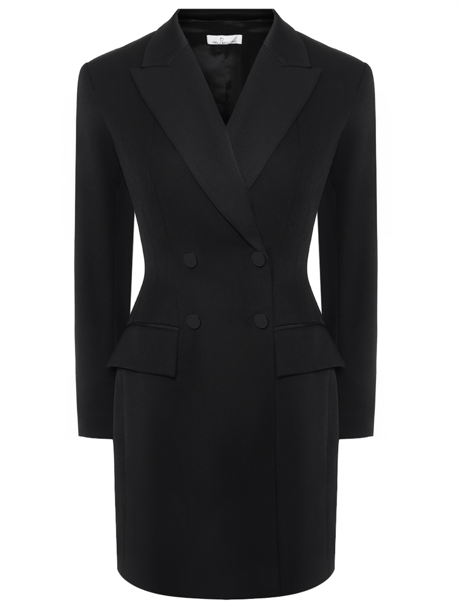 Платье однотонное