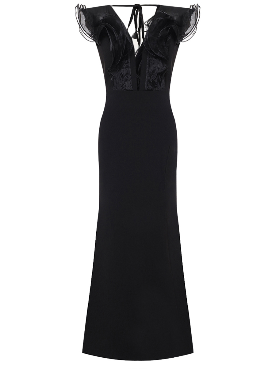 Платье однотонное