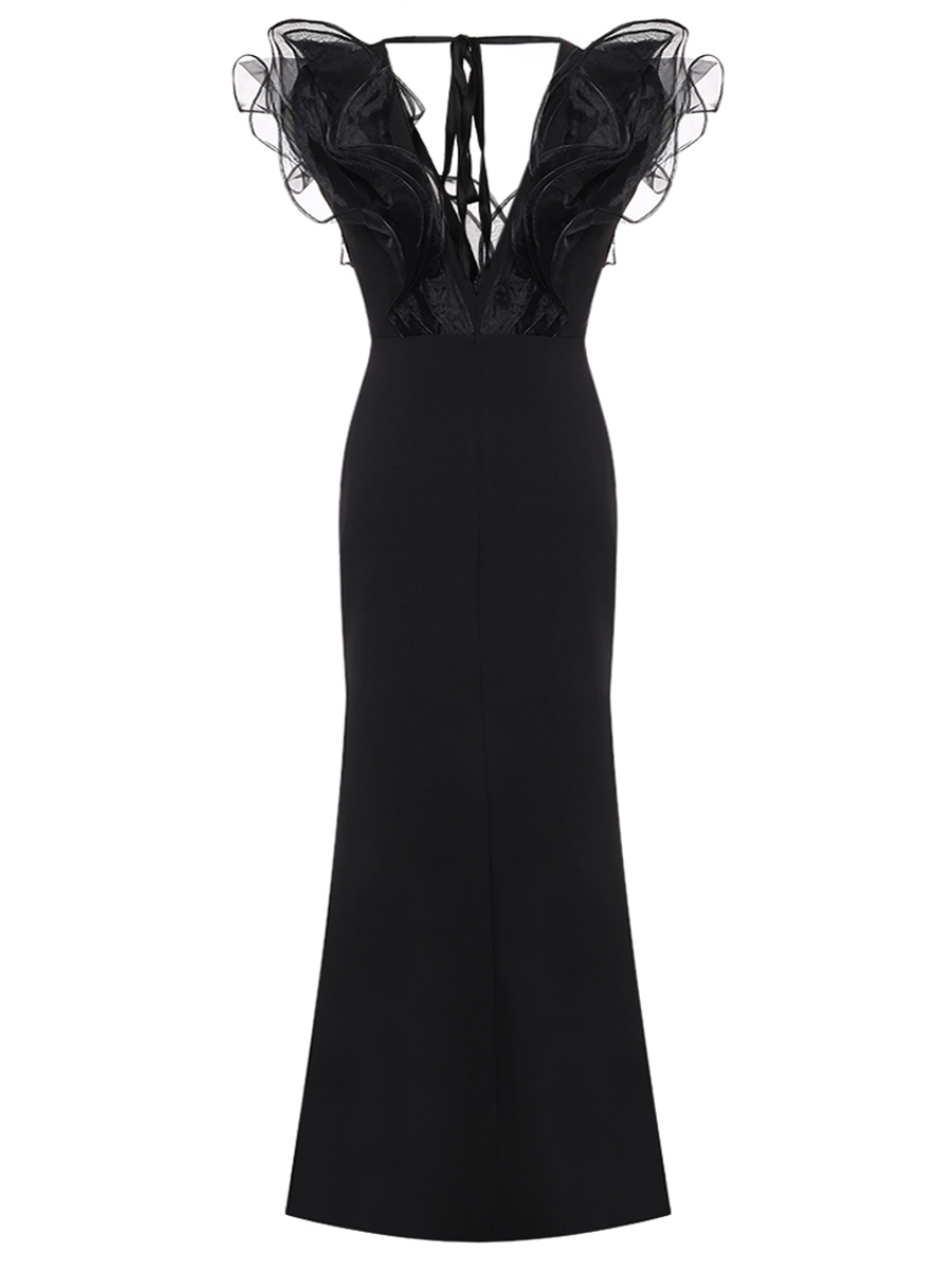 Платье однотонное