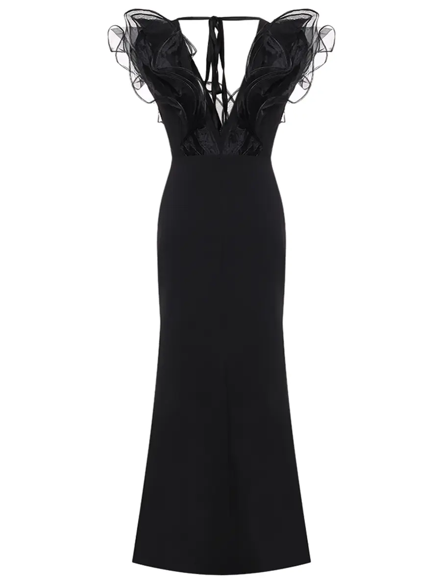 Платье однотонное