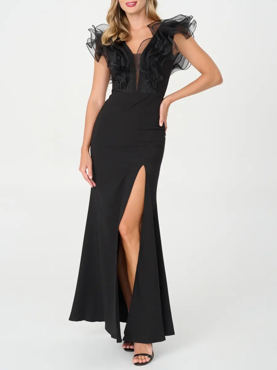 Платье однотонное