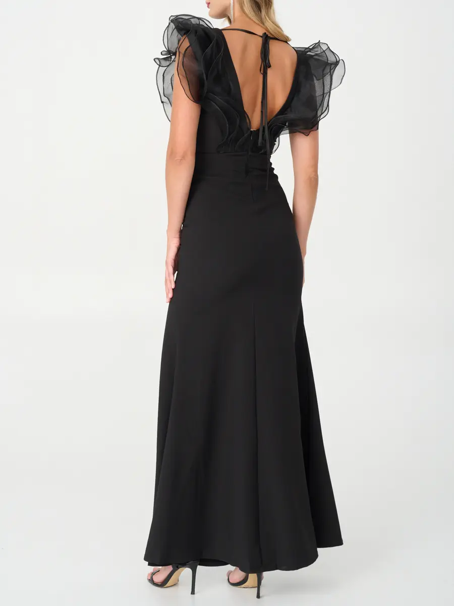 Платье однотонное