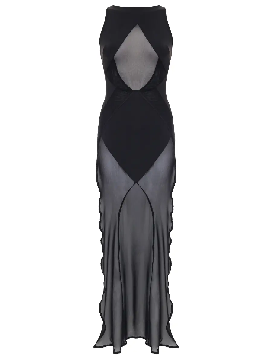 Платье из сетки