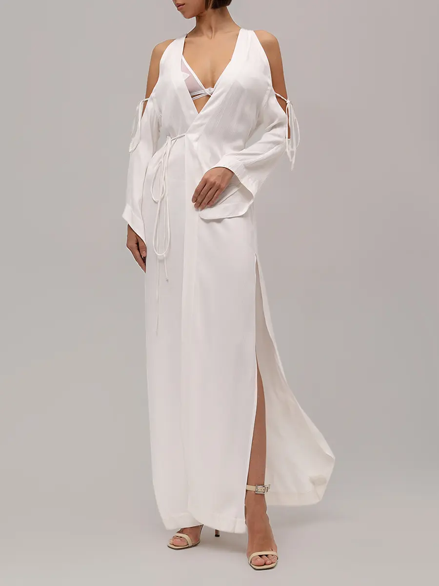 Платье из купро и вискозы