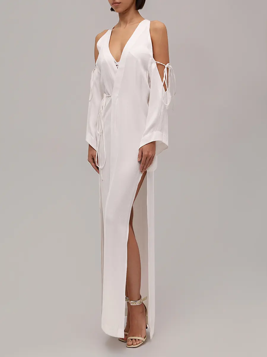 Платье из купро и вискозы