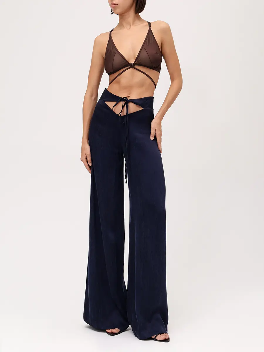 Брюки из купро и вискозы