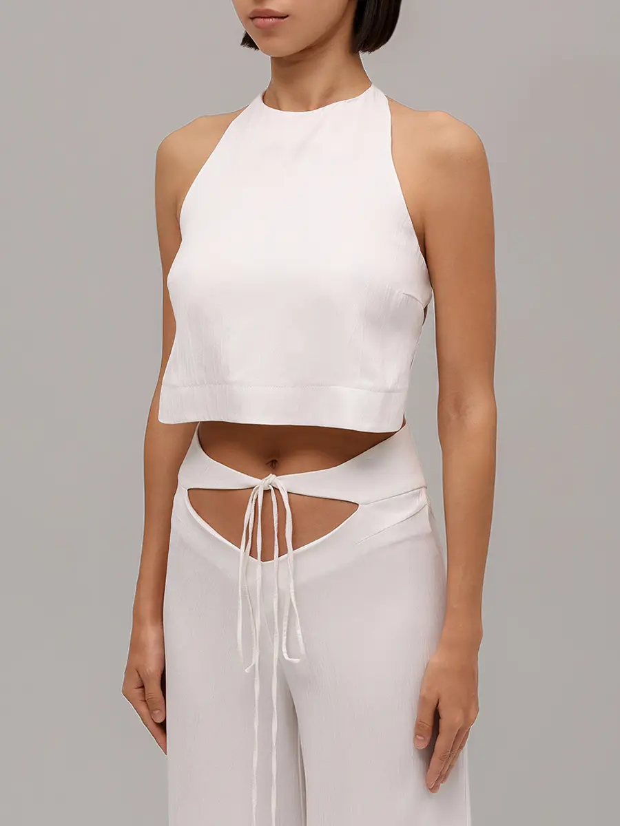 Топ из купро и вискозы