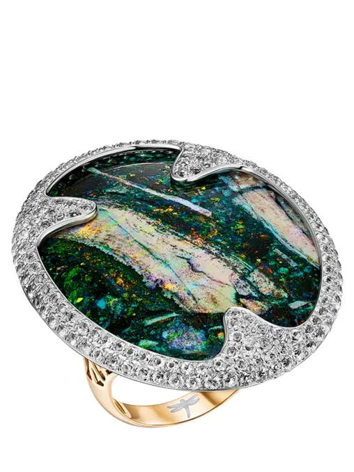 Кольцо время сновидений с опалом NATASHA LIBELLE