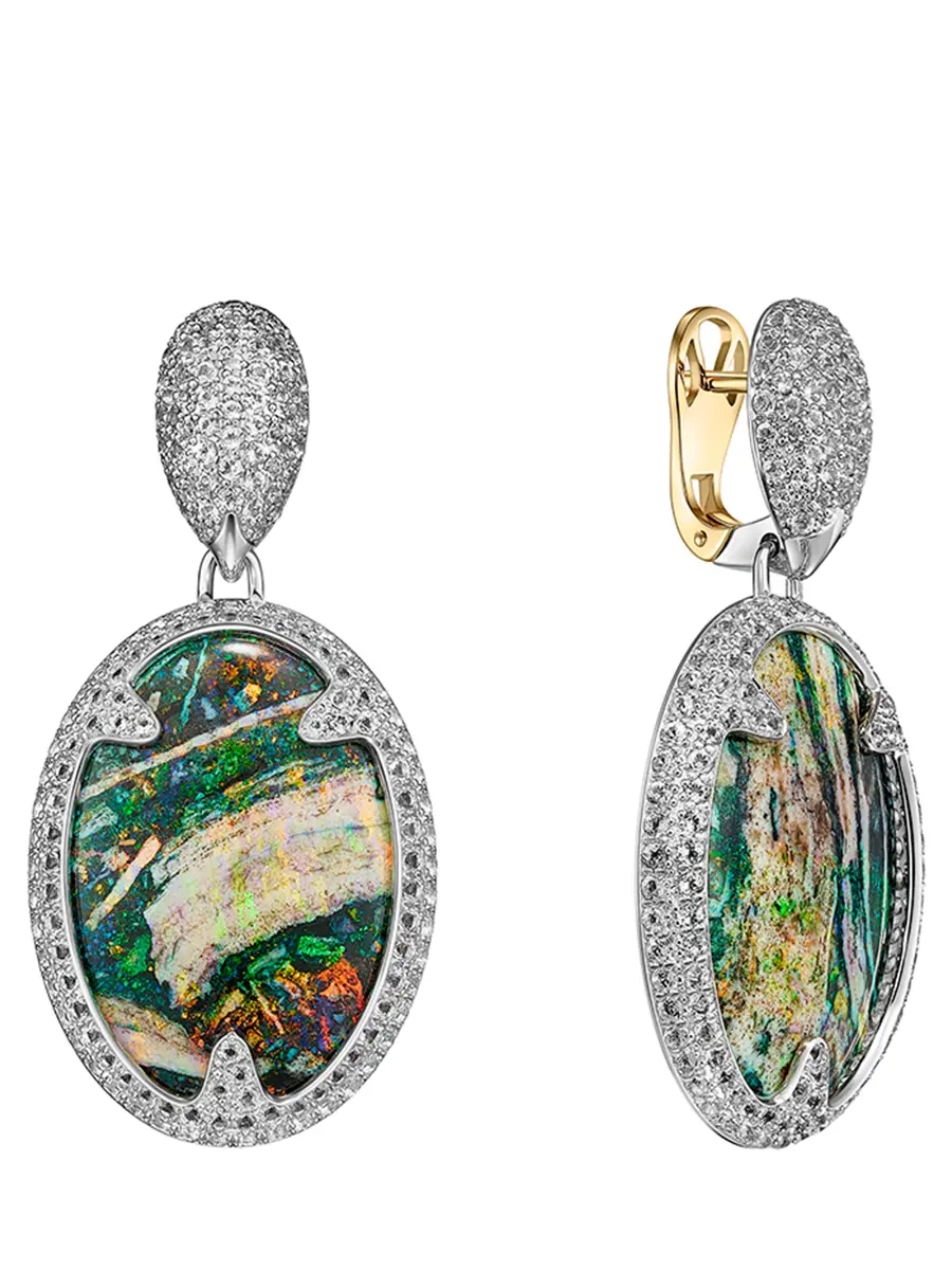 Серьги время сновидений с опалом