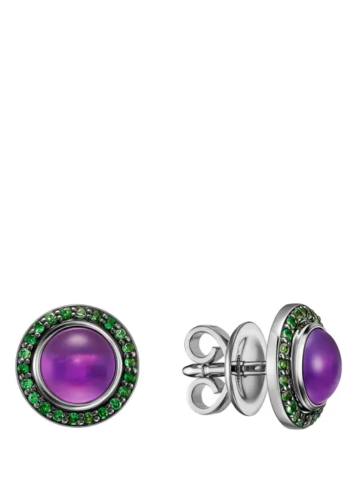 Пусеты Libelle с аметистом NATASHA LIBELLE