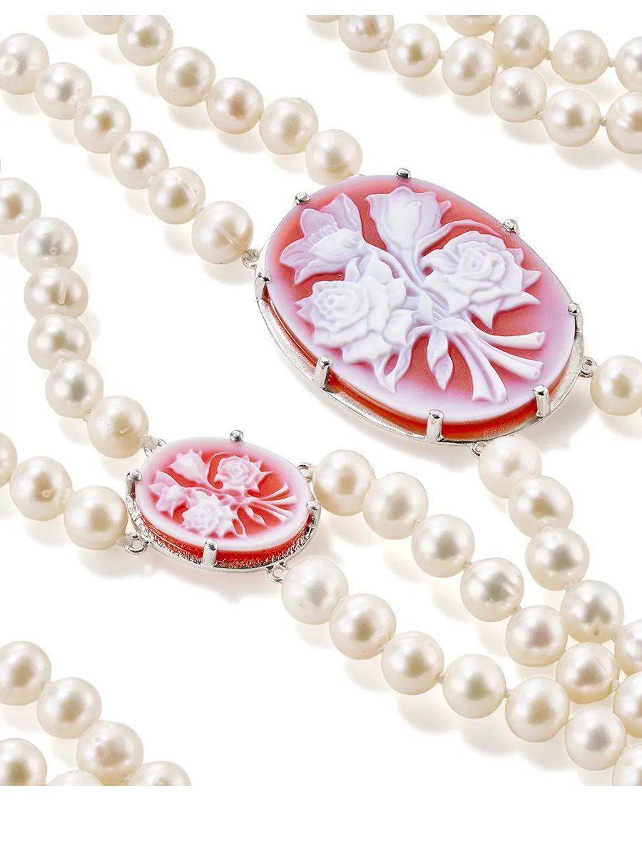 Бодичейн жемчуг с агатом