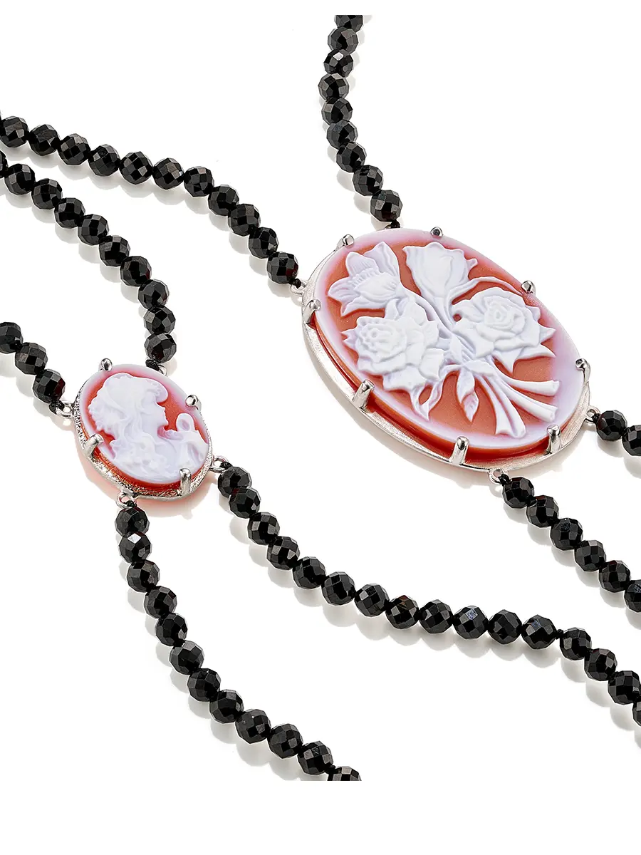 Бодичейн жемчуг с агатом