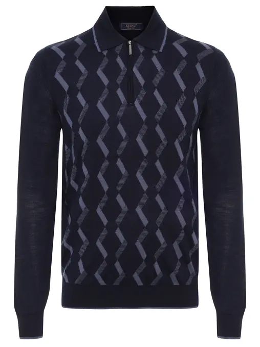 Поло из тенселя и шерсти CUDGI