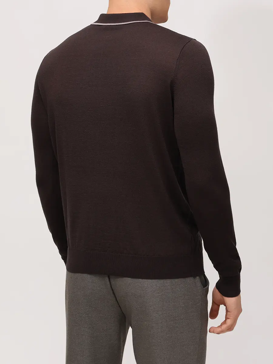 Поло из тенселя и шерсти