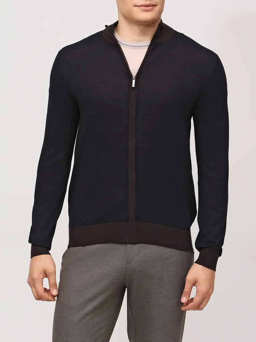 Кардиган из шерсти и тенселя