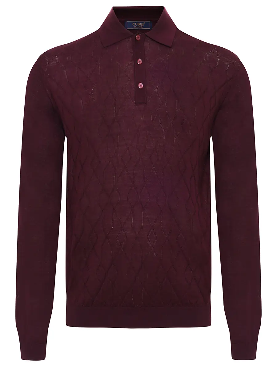 Поло из тенселя и шерсти