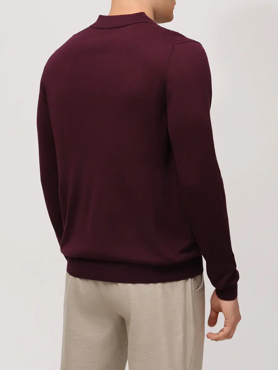 Поло из тенселя и шерсти