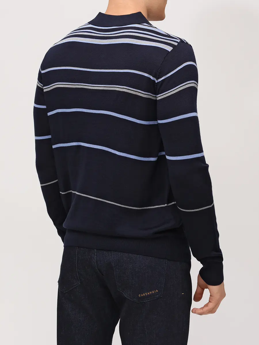 Поло из тенселя и шерсти