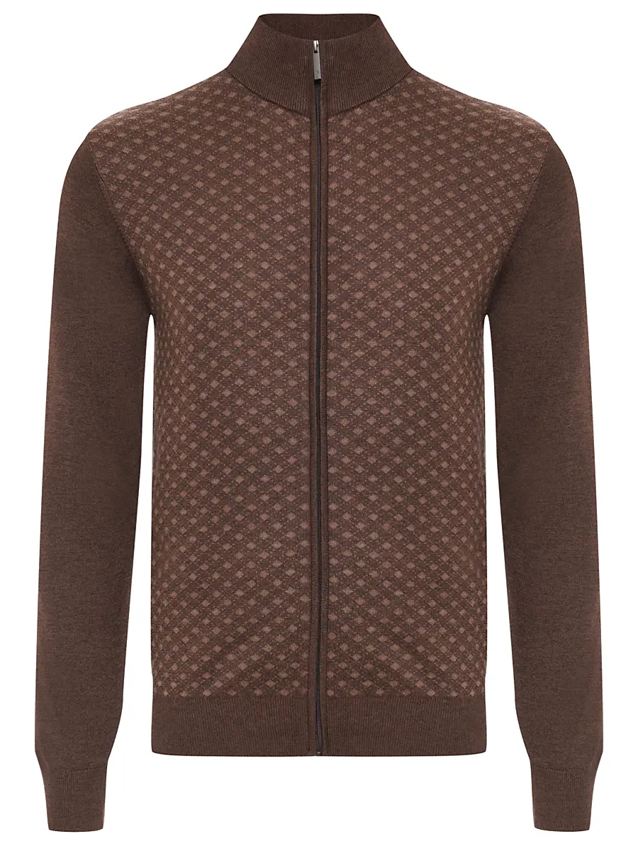 Кардиган из шерсти и тенселя