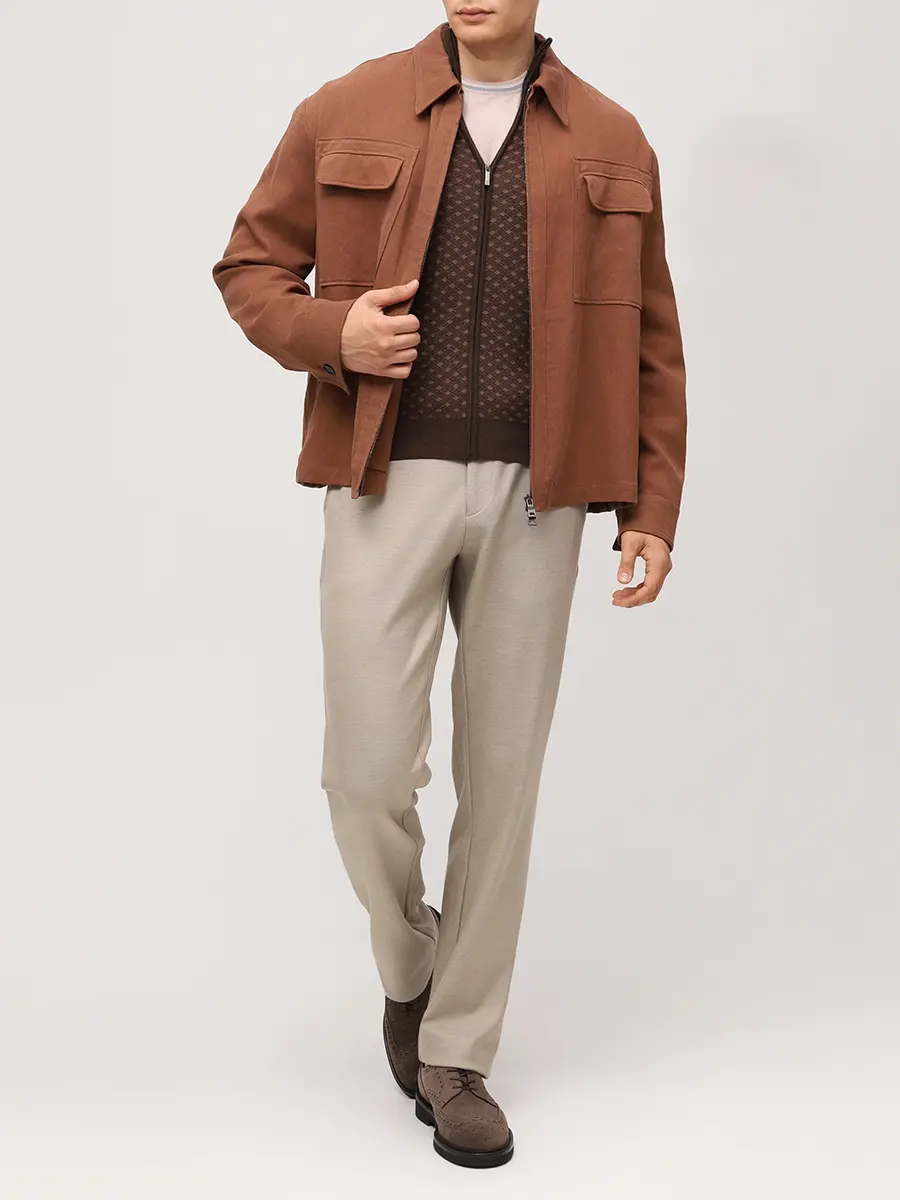 Кардиган из шерсти и тенселя